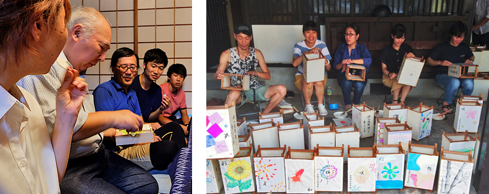 御菓子司亀末廣製「京四季」の試食会と行灯張替イベント